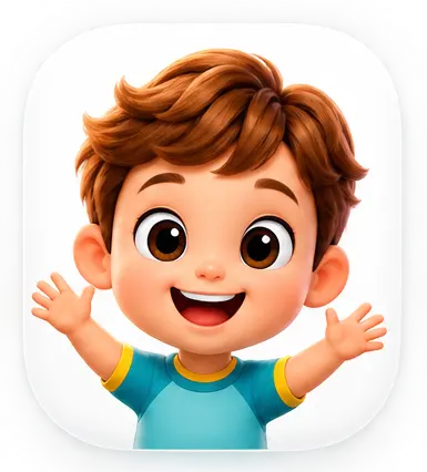 Menino pequeno de braços abertos
